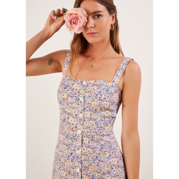 SOLD Reformation Persimmon Dress in Delores - Picture 3 of 7